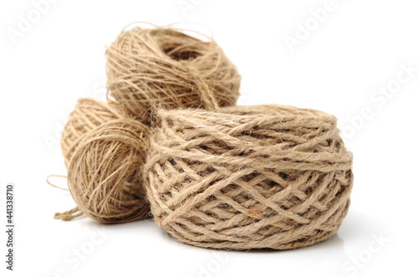 Obraz Hemp rope on white background