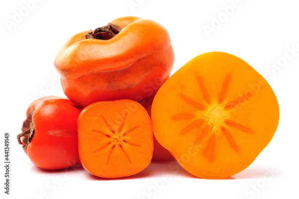 Obraz persimmon on a white background
