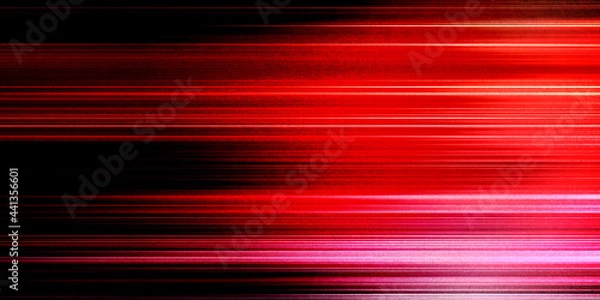 Obraz 流れる赤色の光・パノラマサイズ