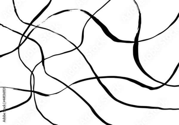 Fototapeta Watercolor black and white urban background. Hand-drawn texture vector. Abstract, splattered, dirty, poster for your design.