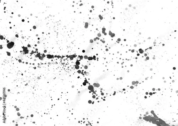 Fototapeta Watercolor black and white urban background. Hand-drawn texture vector. Abstract, splattered, dirty, poster for your design.