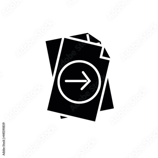 Fototapeta new file vector type icon