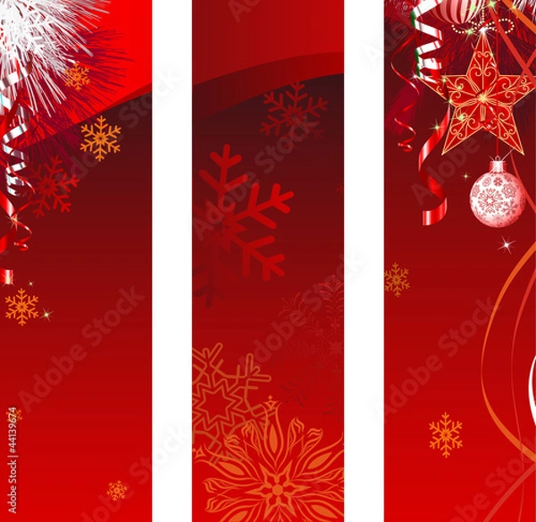 Obraz Vertical Christmas Banner