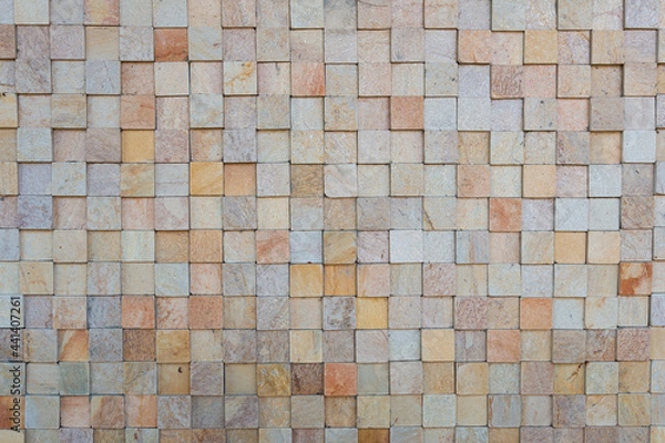Obraz Abstract pattern of small squares on the wall.