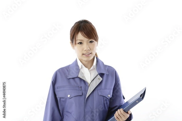 Fototapeta 作業着・女性