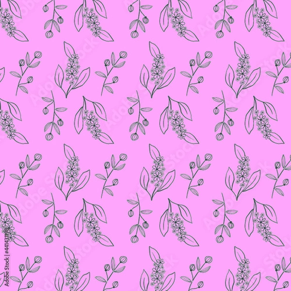 Obraz Estampa Flora rosa