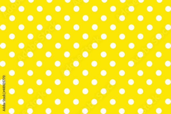 Fototapeta background with dots, pattern, seamless polka pattern, yellow polka dots background, dotted background