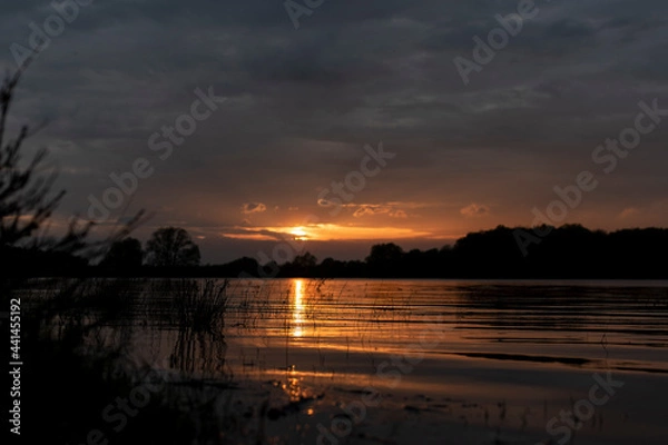 Obraz Sunset by the river