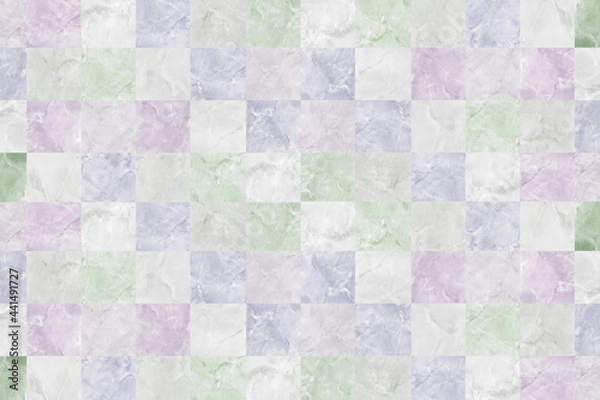 Obraz 淡い色の大理石のチェック柄2イメージテクスチャ