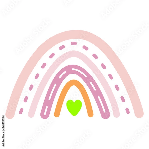 Fototapeta boho rainbow