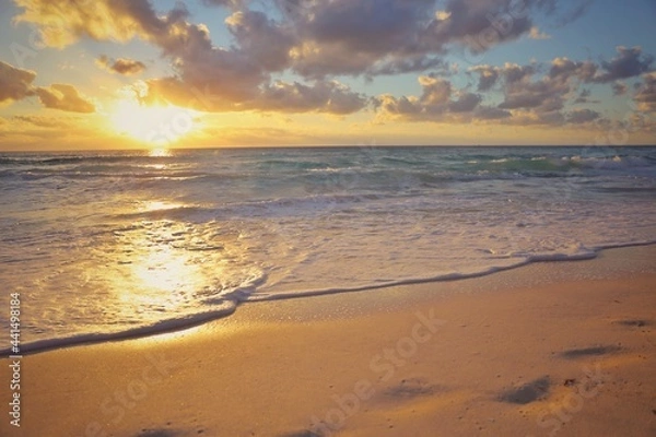 Obraz sunrise on the beach