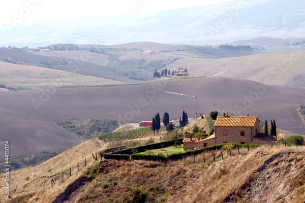Obraz House on the hill in Toscana