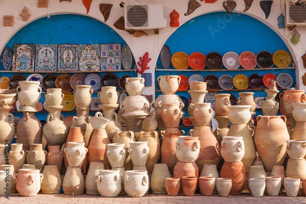 Obraz Ceramika berberyjska z Guellala / Tunezja