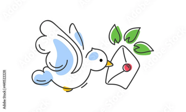 Obraz the bird carries a message