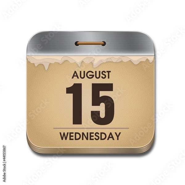 Obraz Retro calendar icon