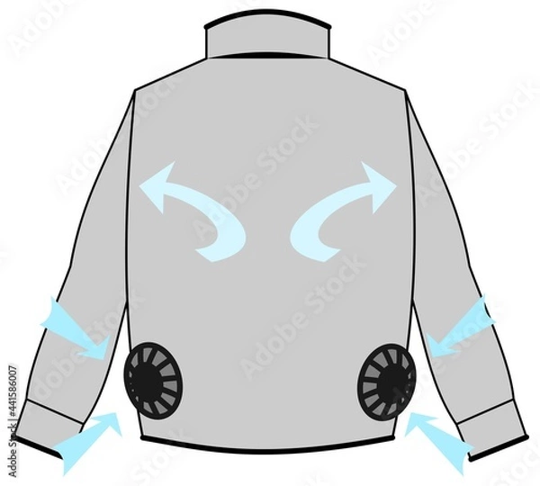 Obraz ファン付き　作業服　空調服