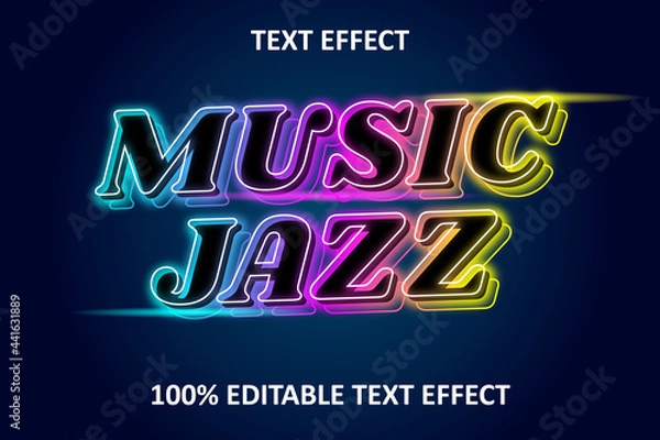 Obraz Editable Text Effect RAINBOW LIGHT