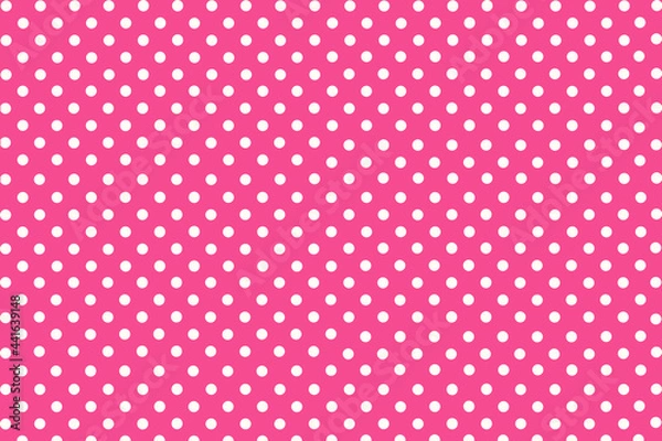 Fototapeta polka dots background, dots background, background with dots, polka dots seamless pattern, polka dots pattern, seamless pattern with dots, pink background with dots