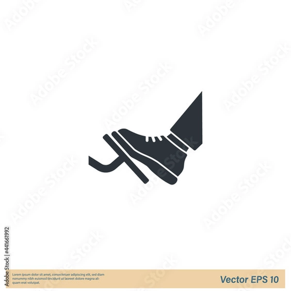 Fototapeta car pedals icon