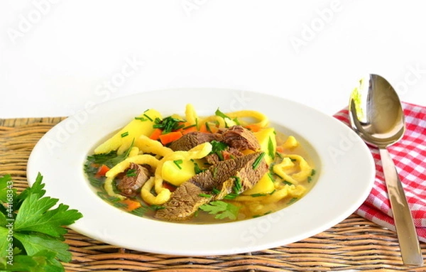 Fototapeta Zupa warzywna z marszu Gaisburga