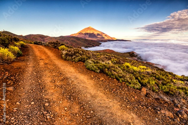 Obraz Wschód Słońca, Teneryfa, Pico del Teide