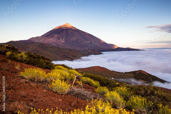 Obraz Wchód słońca, Teneryfa, Pico del Teide