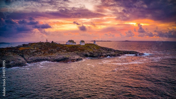 Fototapeta lighthouse at sunset