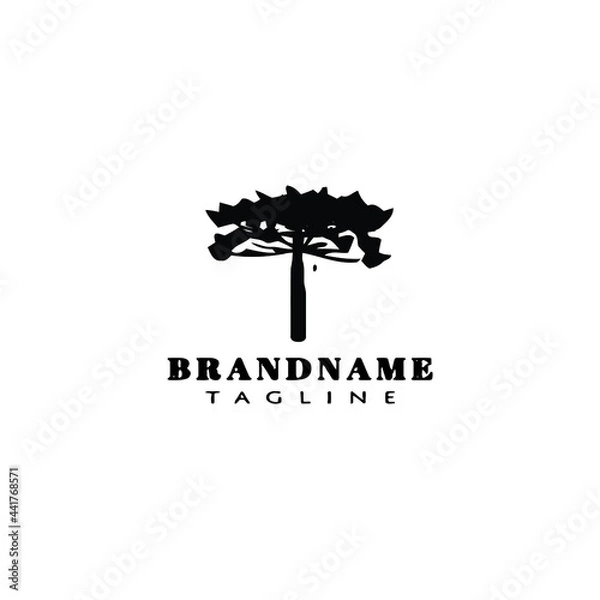 Obraz araucaria tree logo icon simple icons vector illustration