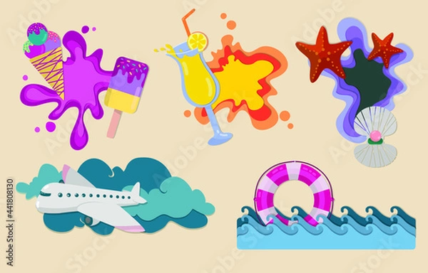 Obraz sammer illustration