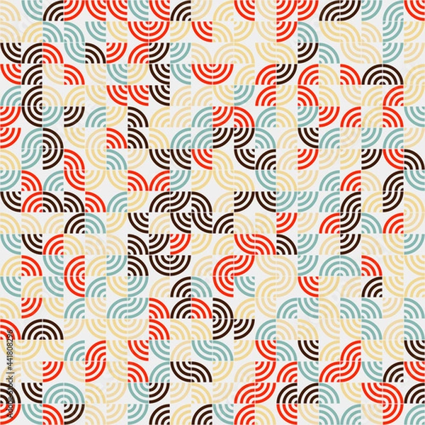 Obraz Abstract Geometric Pattern generative computational art illustration