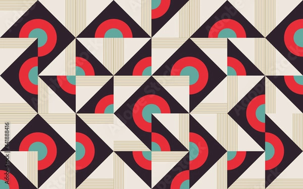 Fototapeta Generative Design Artwork of Abstract Vector Generated Shapes Composition