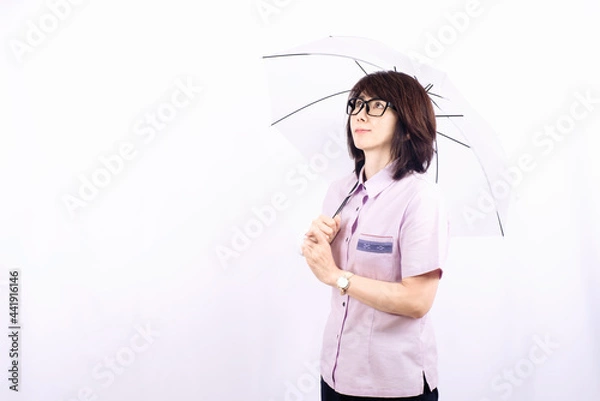 Obraz 傘をさす女性