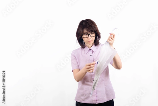 Obraz 傘をさす女性