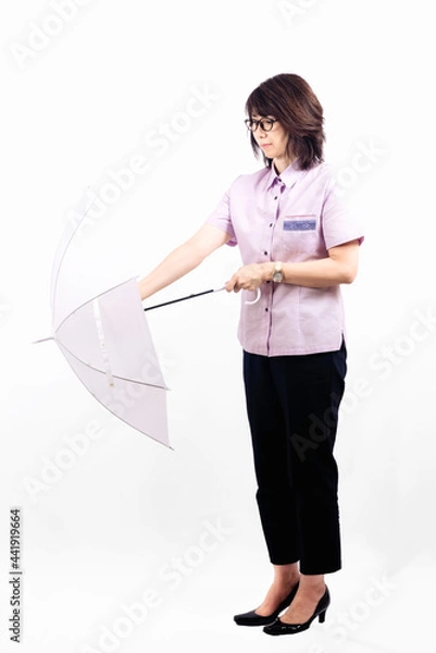 Obraz 傘をさす女性