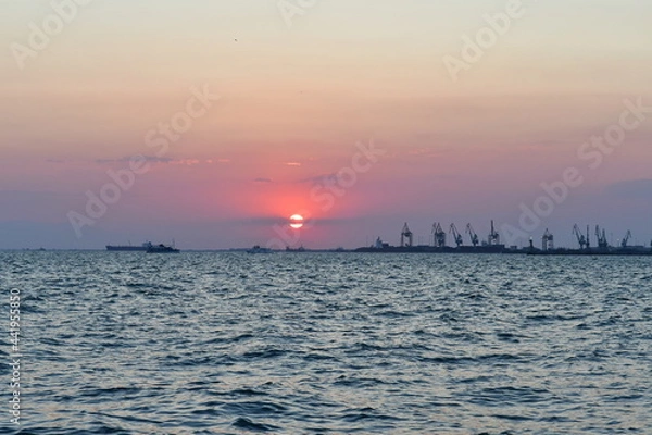 Obraz sunset over the sea