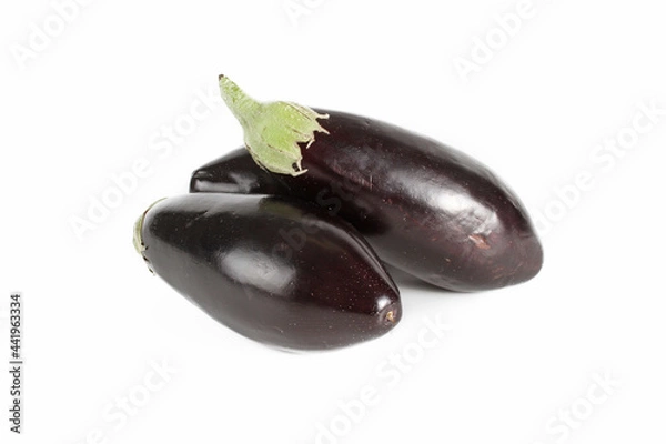 Fototapeta eggplants isolated on white background