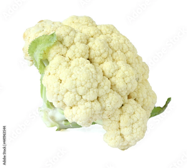 Fototapeta Fresh cauliflower isolated on white background