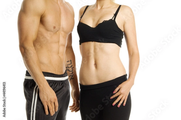 Obraz Man and woman's torsos