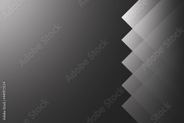 Fototapeta Abstract gradient black and white background