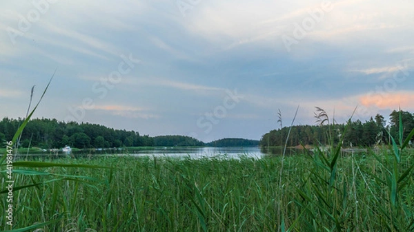 Obraz Finnish archipelago in midsummer evening.