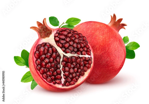 Fototapeta Pomegranate isolated on white background