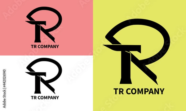 Obraz New TR Letter logo Designe  Vector