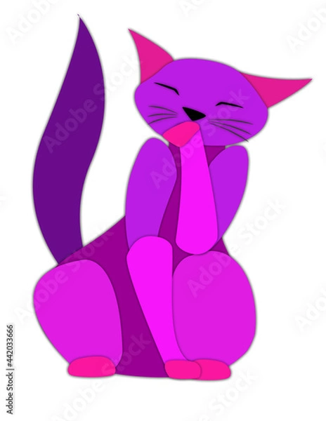 Obraz Cat pink 