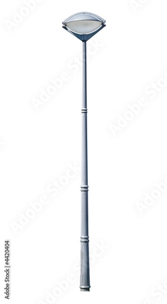 Obraz Modern iron street lamp isolated on white background