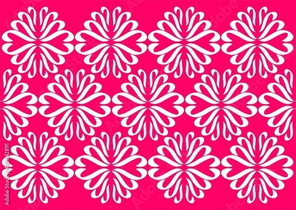 Obraz Seamless Floral Pattern Pink