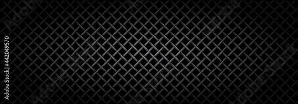 Obraz Metal grid microphone texture.