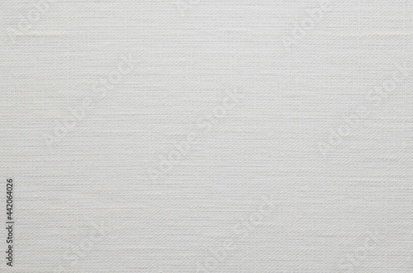 Fototapeta Cotton fabric texture background. Simple and basic pattern textile. Natural white cloth surface closeup