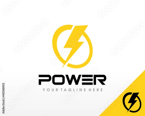 Obraz Electric logo. Electrical Power logo design vector