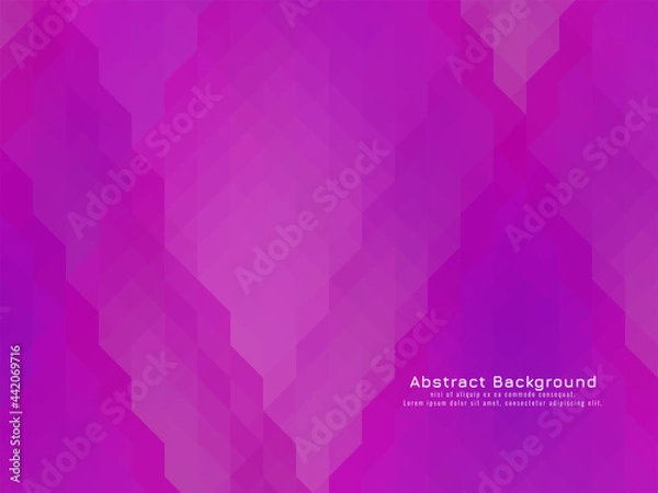 Fototapeta Triangular purple mosaic pattern geometric background