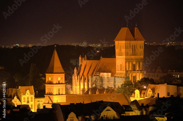 Obraz Toruń nocą